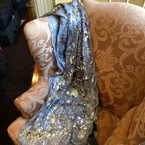 New Silver Sparkle Shaw like scarf